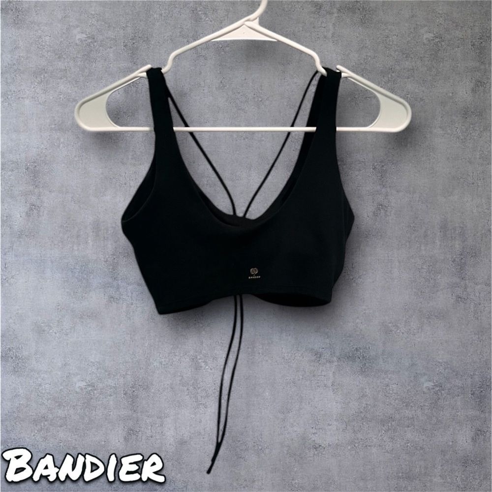Preowned Women's Bandier Something Navy x Bandier Sports Bra - Black XS - Picture 6 of 8
